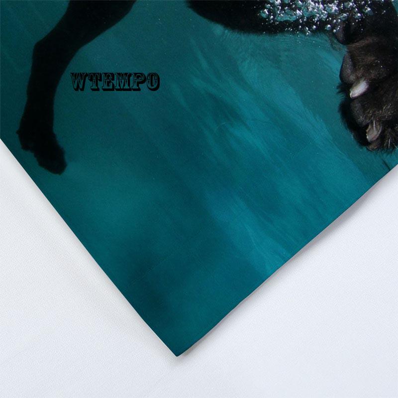 Cute Swiming Dog Bedding Sets Kids Duvet Cover Set Luxury Personalise 3D Pattern Bedding Set