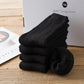 Middle Tube Socks Men's Thickened Plus Velvet Warm Terry Socks Winter Fashion Contrast Color Towel Socks Five Pairs