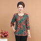 Summer Seven-point Mid-sleeve Middle-aged and Elderly Women's Clothing 50-year-old Short-sleeved Loose T-shirt Women's Top