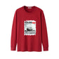 Long Sleeve Men's Cotton T-shirt Round Neck Loose Large Size Men's Clothing Trend Wild T-shirt