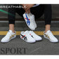 PU Leather White Shoes Korean-style Men Shoes Breathable Students Shoes Couples Sports Footwear