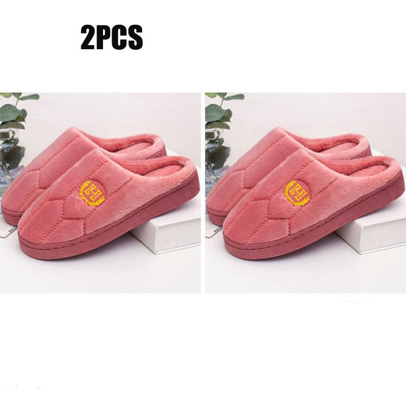 Women's Indoor Cotton Slippers Thick-soled Non-slip Home Household Couple Slippers Men's Warm Thick Plush Slippers