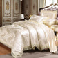 Euro Style Jacquard Bedding Set Lace Comforter Cover Blanket Cover Flat Sheet Set Pillowcases
