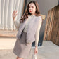 Women's Short Fur Waistcoat Imitation Rabbit Fur Waistcoat Waistcoat All-match Mink Fur Waistcoat Ladies Warm Jacket