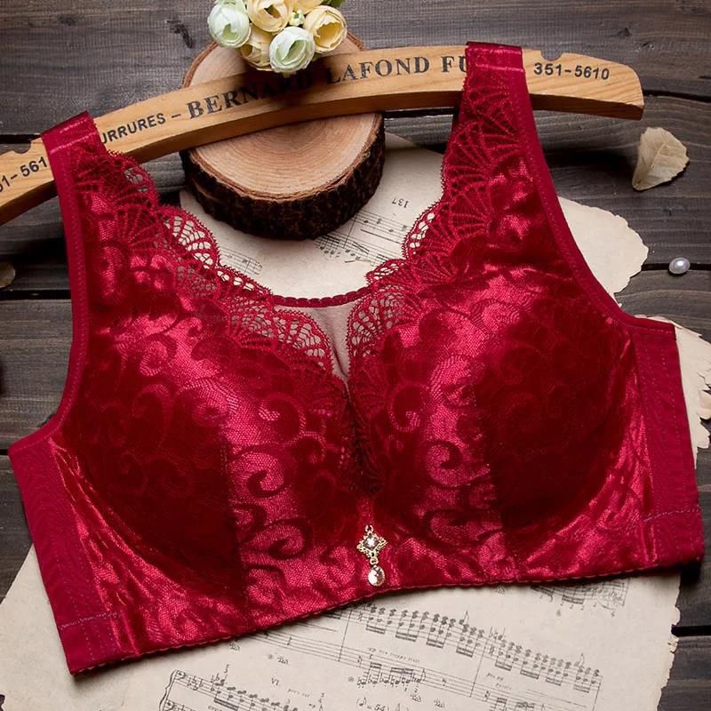 Thin Section Skin-friendly Breathable No Steel Ring Gathering Adjustment Side-retraction Anti-sagging Chest Women's Underwear Bra