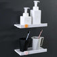 Bathroom Flat Shelf Wall Hanging Toilet Bathroom Wash Frame Front Panel Storage Rack