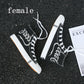 Couple Shoes Fashion Women Canvas Shoes High Top Sneakers Men Flats Shoes White Black Casual Shoes Tenis Feminino