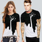 Short-sleeved T-shirt men's street personality large size short-sleeved T-shirt summer 3D printing