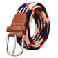 Men and Women Elastic Casual Student Belt Fashion Wild Woven Canvas Buckle Stretch