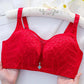 40-44CD Thin Sexy Lace Breathable Skin-Friendly No Steel Ring Bra Gathered Anti-sagging Receiving Secondary Breast Ladies Underwear Bra