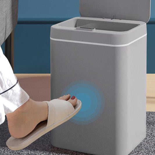 16 Liters Smart Sensor Trash Can Household with Lid Bathroom Kitchen Living Room Toilet Automatic Thickening Increase Trash Can