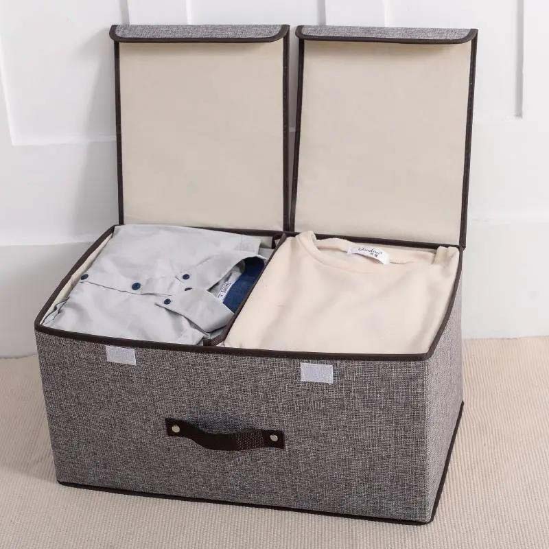 Cloth Storage Box Double Cover Storage Box Foldable Underwear Socks Book Storage Box