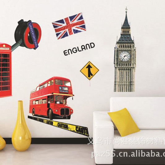 American train toy removable pvc wallpaper environmental friendly wall sticker