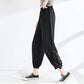 Ice Silk Bloomers Women Chiffon Summer Fat Ladies Thin Pants Loose and Thin Waist Nine-point Casual Pants