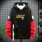 WTEMPO Teen Trendy Pullover Suit Men Sports Suit Hooded Sweater and Casual Pants Campus Clothing