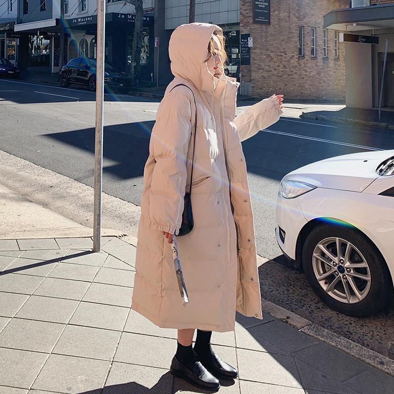 Women's Mid-length Cotton-padded Jacket Over-knee Loose Bread Coat Cotton-padded Jacket