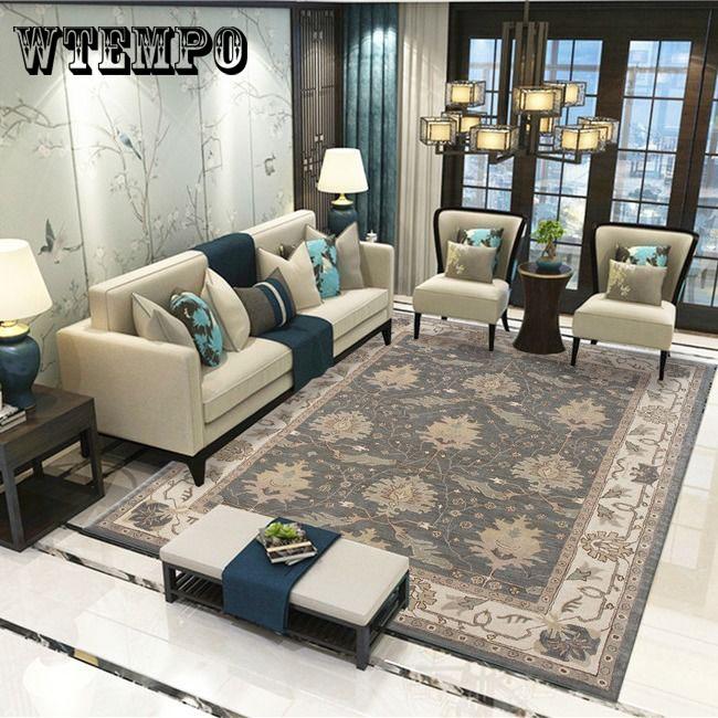 Morocco Style Anti-Skid Carpet for Living Room Absorbent Non-Slip Bohemian Turkish Retro