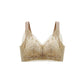 Women's Silk Underwear Without Steel Ring Gathers and Adjusts The Breasts To Prevent Sagging Ultra-thin Breathable and Light Lace and Lace Sexy Bra