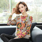 High-end Women Sweater Winter O-neck Knit Pullover Oversized Printed Wool Sweater  Thick Warm Jumper Tops Outwear or Bottoming