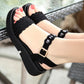 Summer Bright Diamond Flat Sandals Casual Women's Sandals Platform Non-slip Wedge Sandals Flat Student Women's Shoes