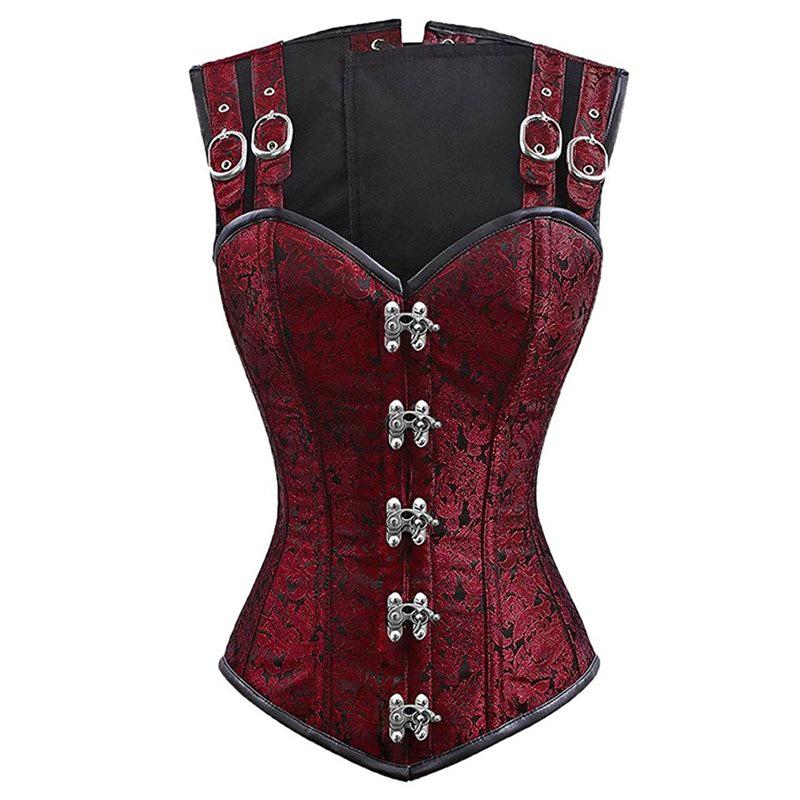 Strapless  Corset Top Retro Strapless Corset Fashion Corset Undergarment Retro Corset Pirate Tops