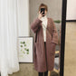 Korean Version of The Spring and Autumn New Women's Casual Loose Loose Slim Mid-length Knitted Cardigan All-match Sweater