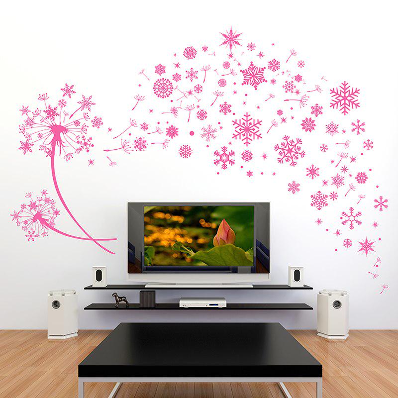 [Wall sticker ]Snowflake Dandelion Wall Stickers For Kids Rooms Baby Room Bedroom Kitchen Toilet Sti