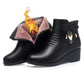 Cotton Shoes Women's Autumn and Winter Plus Velvet Thickening Warm and Comfortable Middle-aged and Elderly Soft-soled Short Boots