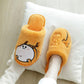Autumn and Winter Warm Cotton Slippers Cute Pattern Flat Shoes Kitchen Bedroom Leisure Essential