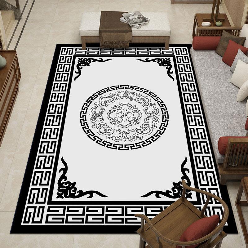 Chinese Classical Living Room Carpet Simple Bedroom Full Bed Blanket Chinese Style Home Coffee Table Blanket Large Area Mat