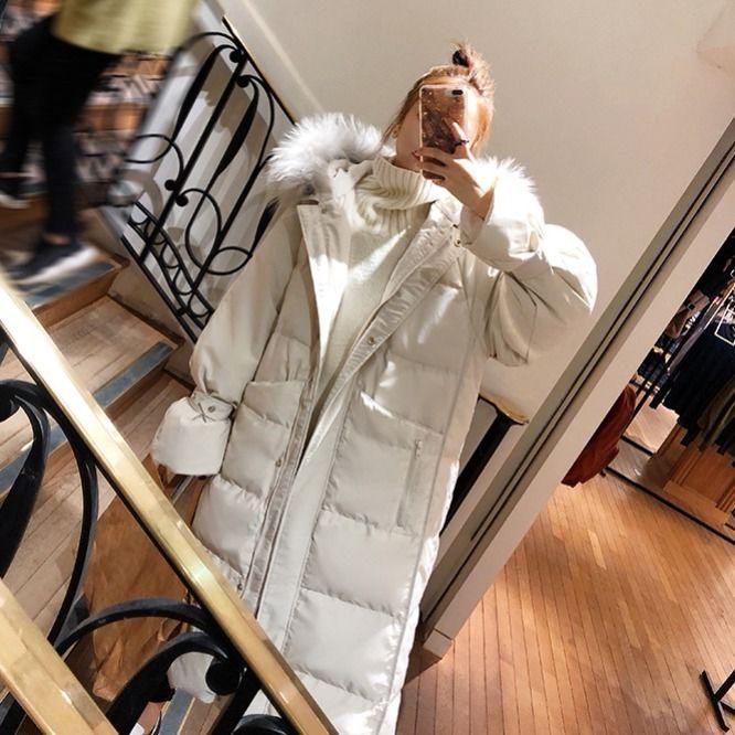 Outerwear Long Sleeve Down Cotton Winter Coat Winter Jacket Women Parka Thicken Long Jacket Coat