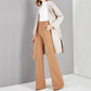 Long Wide-leg Pants Women Spring and Autumn Straight-leg Pants Khaki High-waist Korean Style Mopping Pants with A Sense of Thinness and Loose Pants