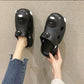 Cute Cartoon Bear Couple Baotou Cave Shoes Women Wear Summer Sandals Fashion All-match Thick Bottom Non-slip Sandals and Slippers