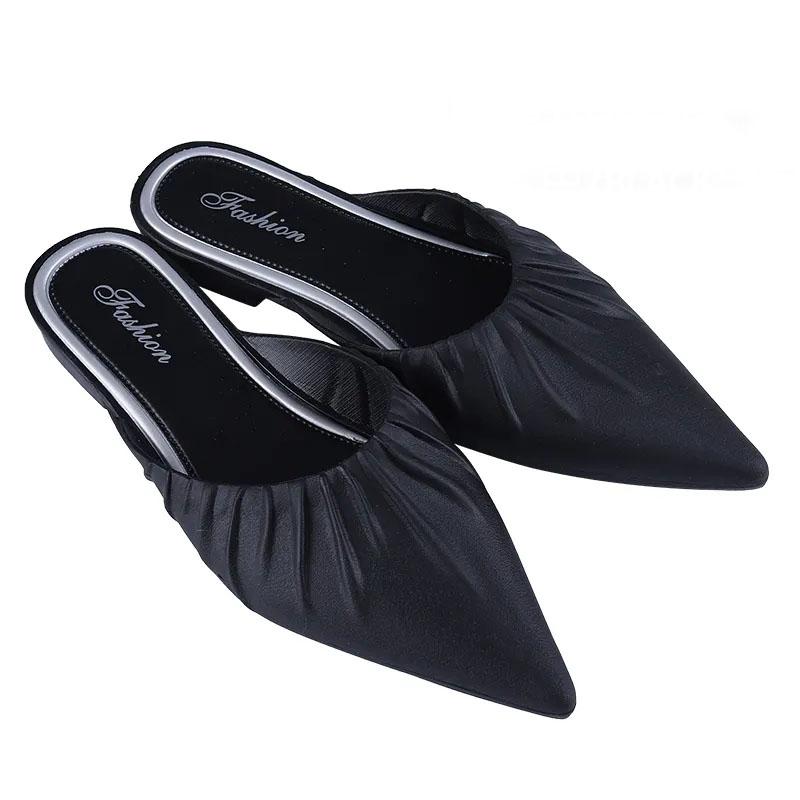 Slippers Women's Bag Skates Wear Bag Head Lazy Slippers Wild Slippers Outdoor Slippers Pointed Shoes