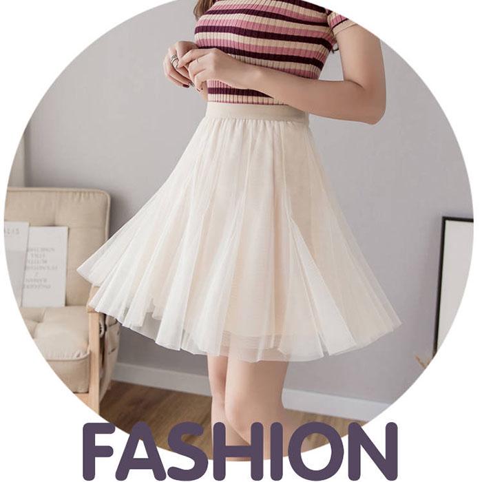 Pofulove Women Anti-light Mesh Skirt Elasticated Waist Thin Ballet Bag Hip Skirts Mini A-line Skirt