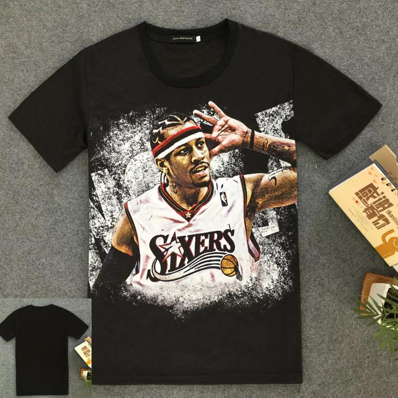 Summer 3D printed short-sleeved T-shirt basketball star T-shirt large size basketball clothes men