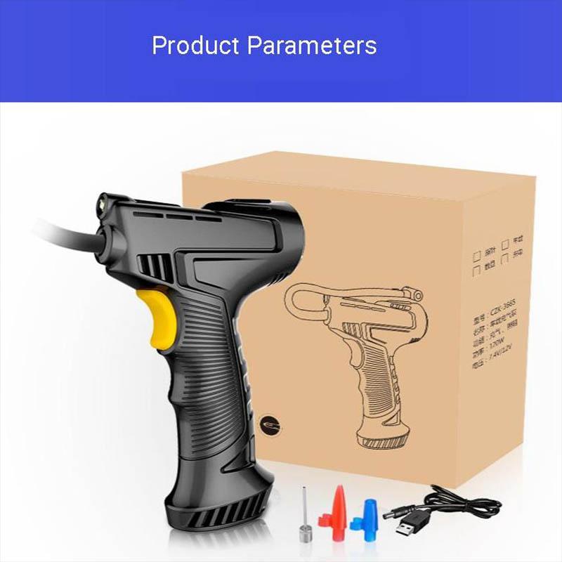 Car Tire Pump & Tire Pressure Monitor Smart Digital Displays Rechargeable Tire Inflator Equipment Auto Air Pump 120W