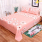 Three-piece Cotton Twill Cotton One-piece Bed Sheet Two Pillowcases Good Breathability Easy To Wash Foldable Exquisite Pattern Simple Style