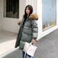 Plus Size Down Padded Jacket Women's Mid-length Korean Style Cotton-padded Jacket Loose Padded Jacket Padded Jacket