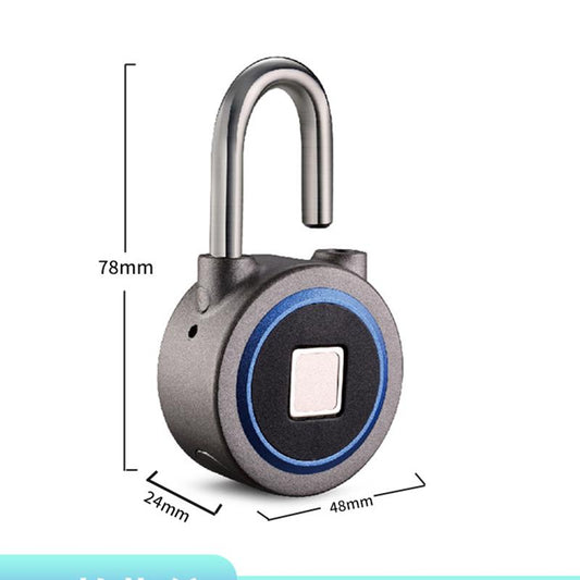 Home Security Electronic Small Lock Bluetooth Remote Unlocking Charging Large Portable Waterproof Intelligent Fingerprint Padlock