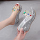 Slippers Women's Wedge Heel High-heeled Sandals  Slippers Women's Summer Super High-heeled Rhinestone Sequins Transparent Platform Slippers