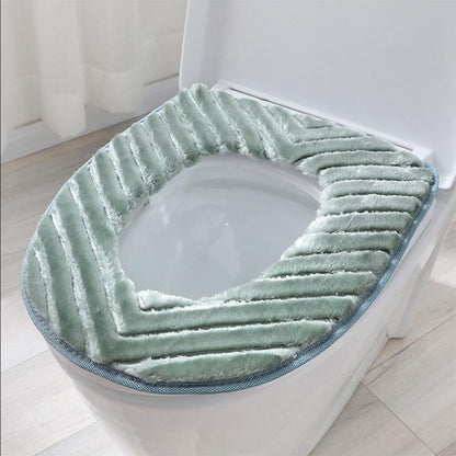 Thin Toilet Seat Cushion Breathable Outsourcing Style Household Toilet Cover Universal Zipper Toilet Gasket