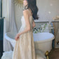 Summer Glitter First Love Long Skirt Female French Mid-length Lace Suspender Dress Little Fairy Temperament