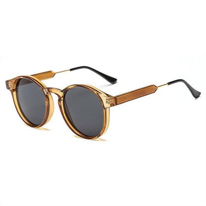 Retro Sunglasses Men Women Vintage Brand Designer Small Sun Glasses Driving Round Sunglass Yellow Gl