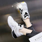 Genuine Leather Running Shoes Mesh Inner Increase Women's Shoes Soft Sole Casual Breathable Sports Shoes
