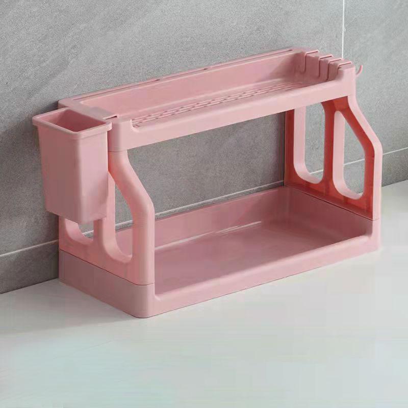 Spice Rack Kitchen Storage Rack Oil Salt Storage Rack Seasoning Household Floor Multi-layer Knife Rack Cutting Board Rack Home Storage Organizer