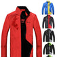 Autumn Men Jacket Coat Stand Collar Casual Sportwear Solid Zipper Outwear Bomber Jacket Male Coats