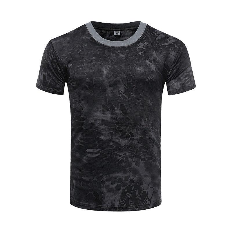 Summer Camouflage Quick-drying Breathable Loose Short-sleeved T-shirt