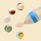 Baby Accessories Safety Infant Baby Silicone Feeding with Spoon Feeder Food Rice Cereal Bottle Utensils