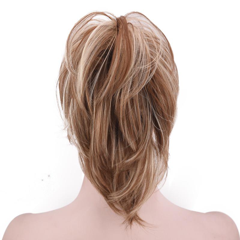 Synthetic Hair Buns Scrunchy Chignon Elastic Wavy Scrunchies Wrap for Ponytail Extensions for Girl